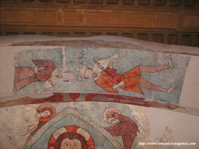 DETALLE DEL ÁBSIDE DE VIO EN 2001, SITUADO EN UNA SALA DEL PALACIO EPISCOPAL